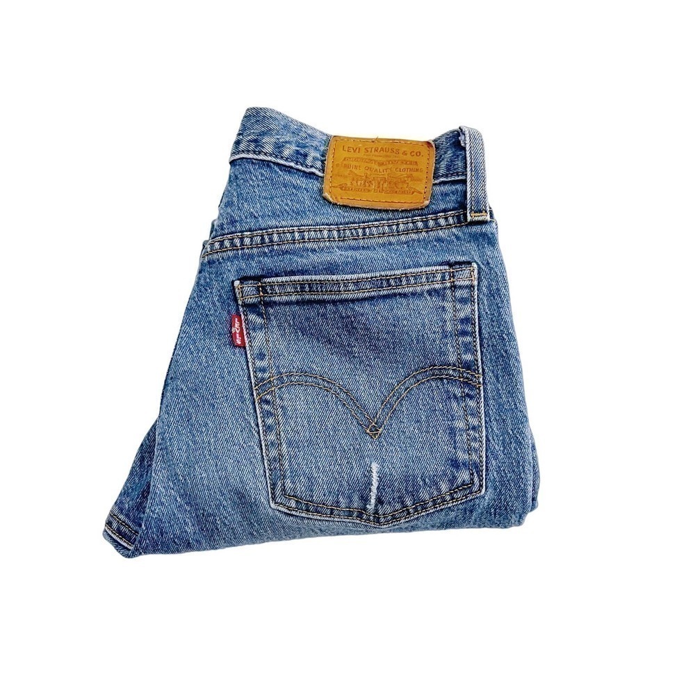Levi's Wedgie Vintage Wash Button Fly Denim Jeans SZ25